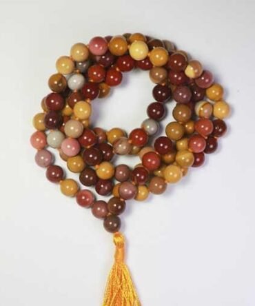 Mookaite Stone Mala Beads Necklace – Beads for Grounding and Vitality